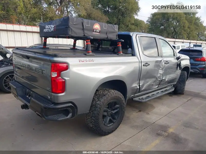 3GCPYFED5LG419158 2020 Chevrolet Silverado 1500 4Wd Short Bed Lt Trail Boss