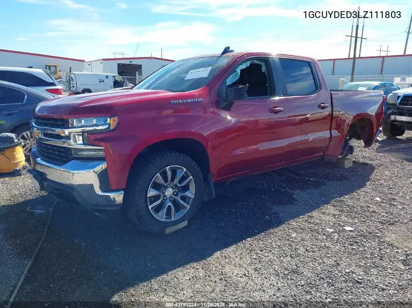 1GCUYDED3LZ111803 2020 Chevrolet Silverado 1500 4Wd Short Bed Lt