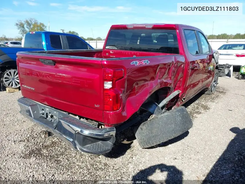 1GCUYDED3LZ111803 2020 Chevrolet Silverado 1500 4Wd Short Bed Lt