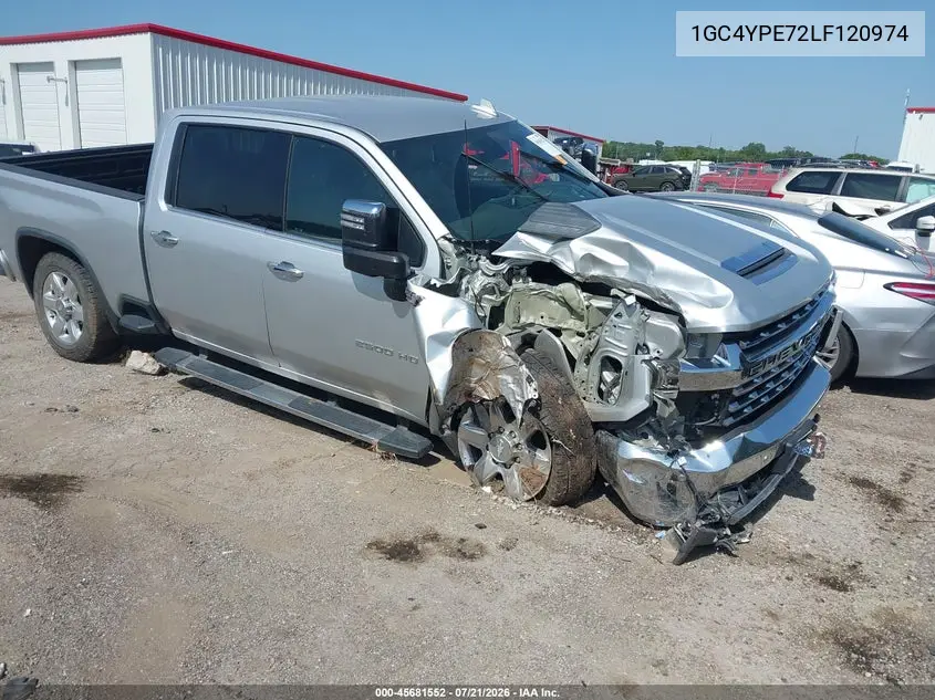 2020 Chevrolet Silverado 2500Hd 4Wd Standard Bed Ltz VIN: 1GC4YPE72LF120974 Lot: 45681552