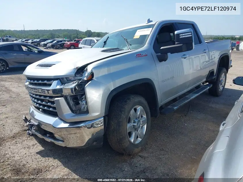 2020 Chevrolet Silverado 2500Hd 4Wd Standard Bed Ltz VIN: 1GC4YPE72LF120974 Lot: 45681552