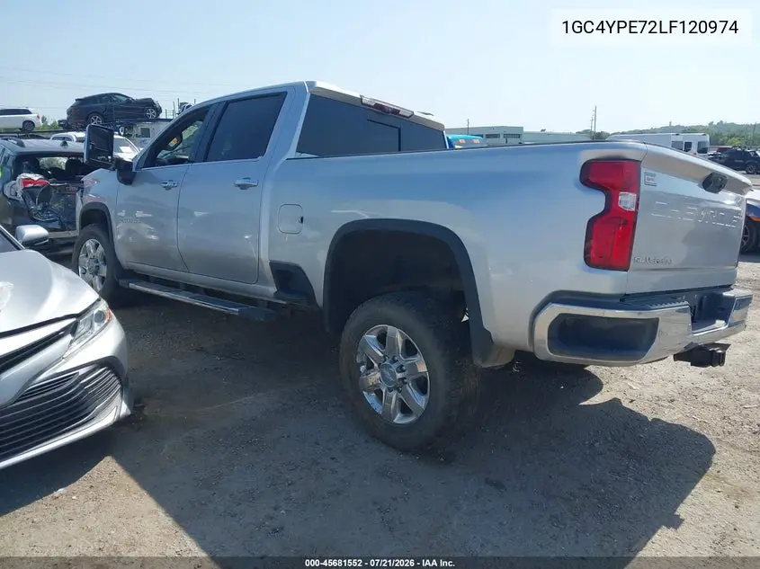 2020 Chevrolet Silverado 2500Hd 4Wd Standard Bed Ltz VIN: 1GC4YPE72LF120974 Lot: 45681552