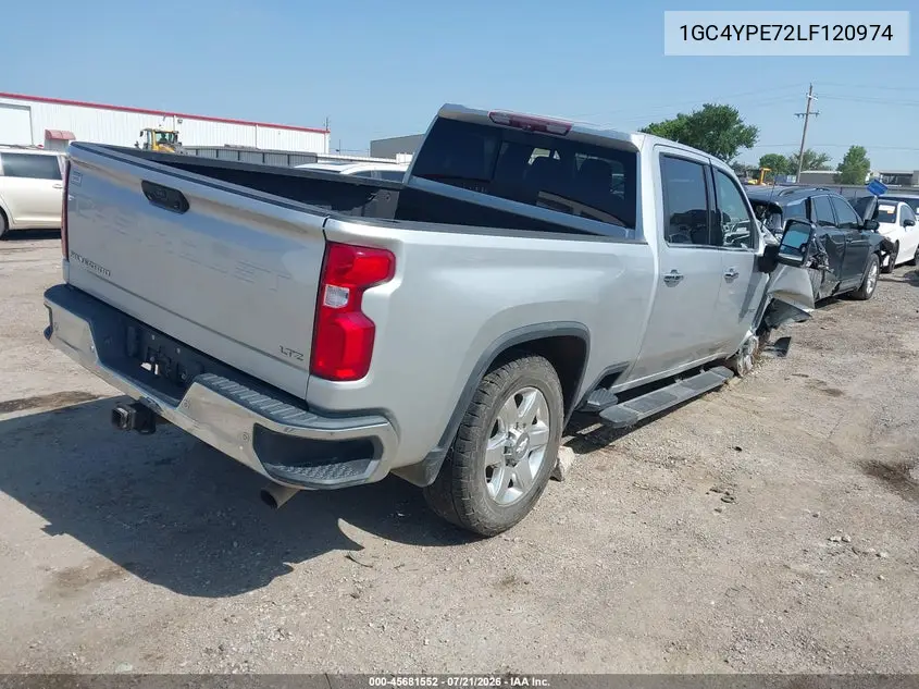 2020 Chevrolet Silverado 2500Hd 4Wd Standard Bed Ltz VIN: 1GC4YPE72LF120974 Lot: 45681552