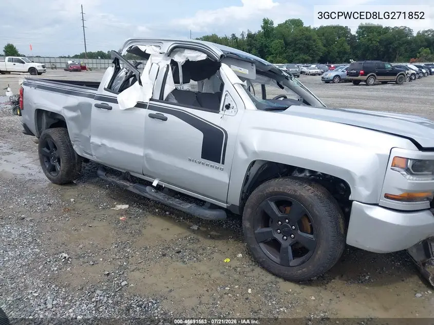 2020 Chevrolet Silverado 1500 2Wd Short Bed Lt VIN: 3GCPWCED8LG271852 Lot: 45691563