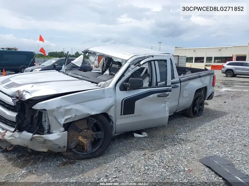 2020 Chevrolet Silverado 1500 2Wd Short Bed Lt VIN: 3GCPWCED8LG271852 Lot: 45691563