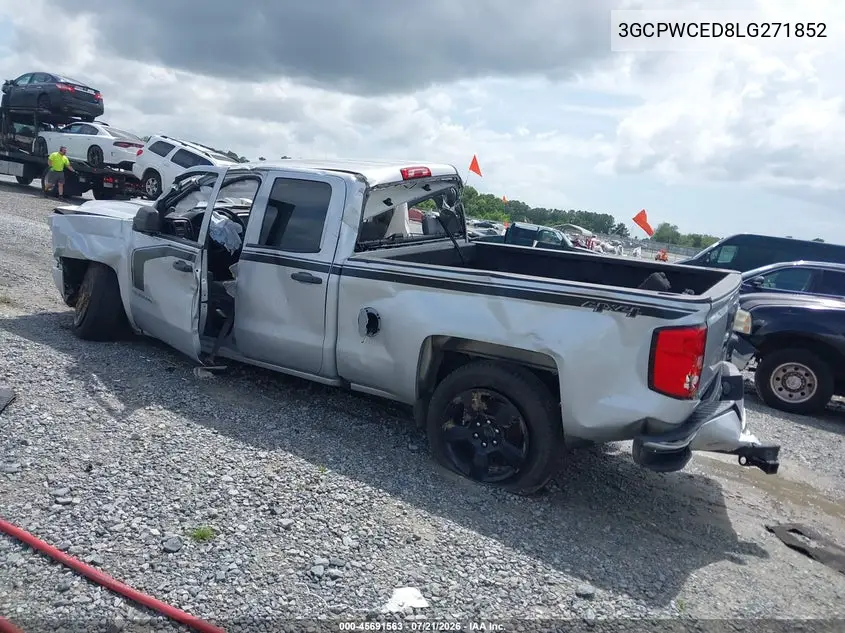 2020 Chevrolet Silverado 1500 2Wd Short Bed Lt VIN: 3GCPWCED8LG271852 Lot: 45691563