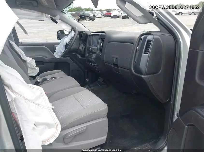 2020 Chevrolet Silverado 1500 2Wd Short Bed Lt VIN: 3GCPWCED8LG271852 Lot: 45691563