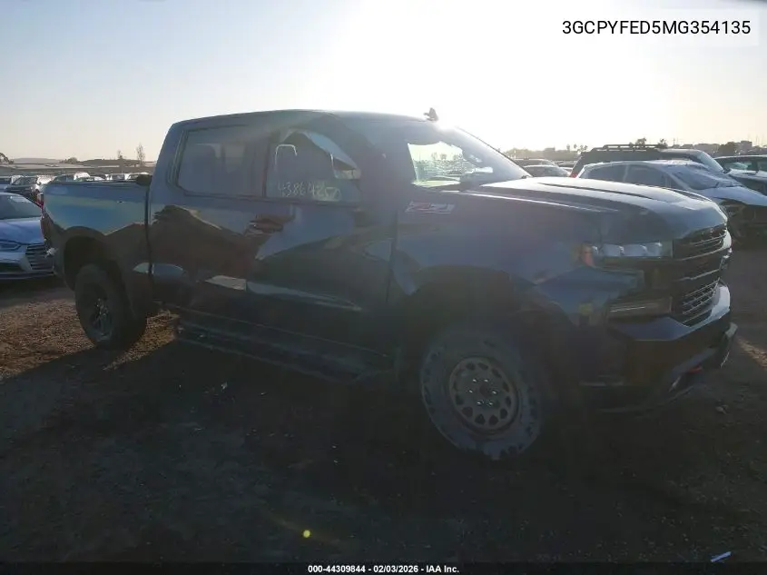 3GCPYFED5MG354135 2021 Chevrolet Silverado 1500 4Wd Short Bed Lt Trail Boss