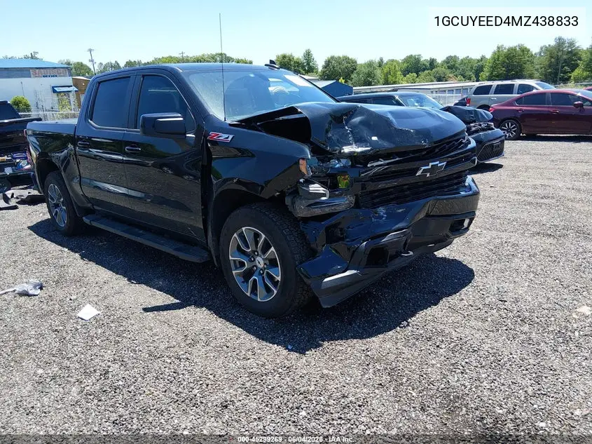 1GCUYEED4MZ438833 2021 Chevrolet Silverado 1500 4Wd Short Bed Rst