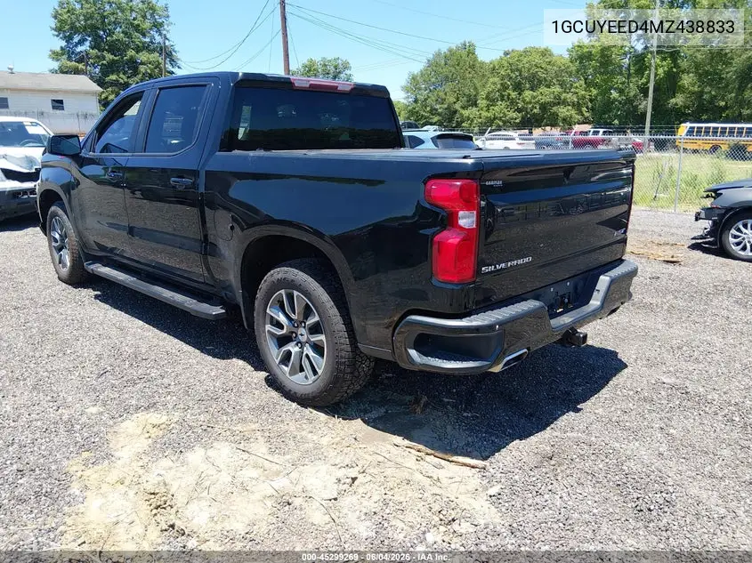 1GCUYEED4MZ438833 2021 Chevrolet Silverado 1500 4Wd Short Bed Rst