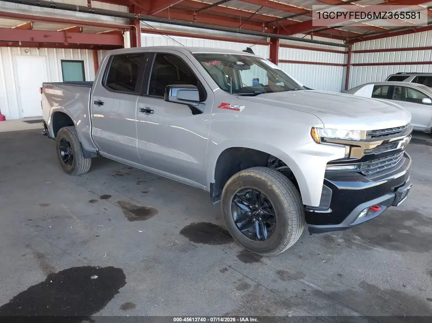 2021 Chevrolet Silverado 1500 4Wd Short Bed Lt Trail Boss VIN: 1GCPYFED6MZ365581 Lot: 45612740