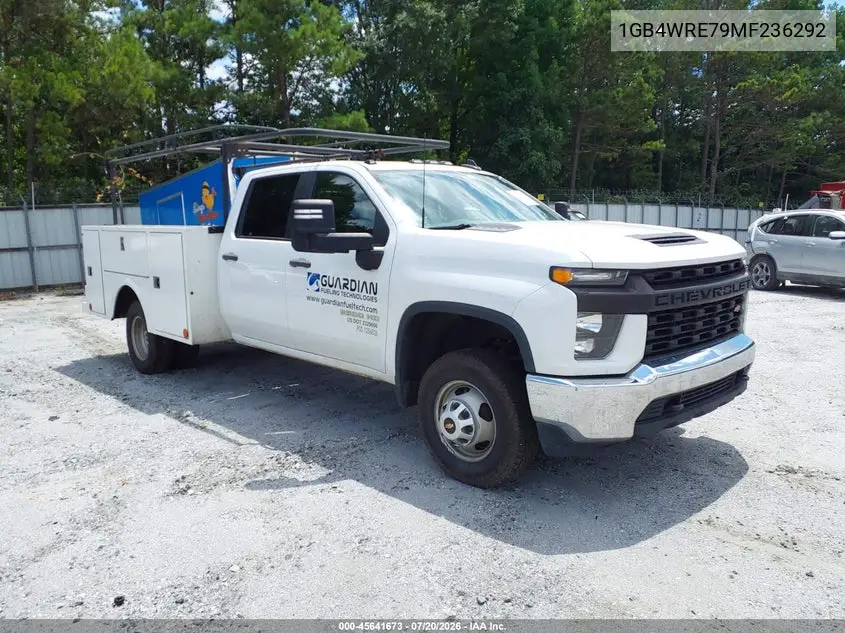 2021 Chevrolet Silverado 3500Hd Chassis Work Truck VIN: 1GB4WRE79MF236292 Lot: 45641673
