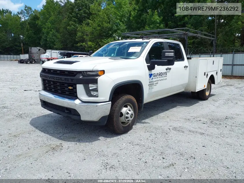 2021 Chevrolet Silverado 3500Hd Chassis Work Truck VIN: 1GB4WRE79MF236292 Lot: 45641673