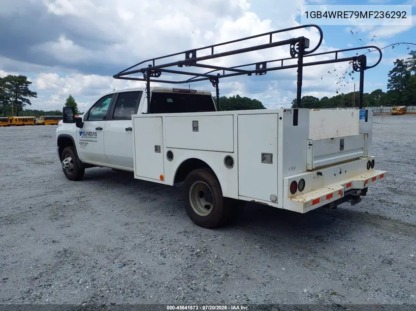 2021 Chevrolet Silverado 3500Hd Chassis Work Truck VIN: 1GB4WRE79MF236292 Lot: 45641673