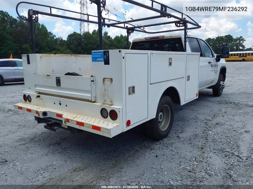 2021 Chevrolet Silverado 3500Hd Chassis Work Truck VIN: 1GB4WRE79MF236292 Lot: 45641673
