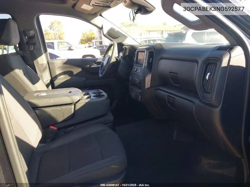 3GCPABEK3NG592577 2022 Chevrolet Silverado 1500 2Wd Short Bed Custom