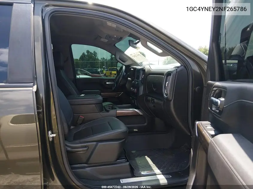 2022 Chevrolet Silverado 2500Hd 4Wd Standard Bed Lt VIN: 1GC4YNEY2NF265786 Lot: 45472243
