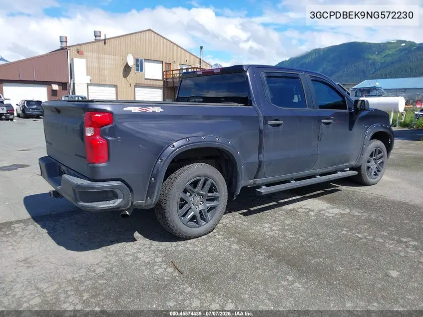 2022 Chevrolet Silverado 1500 4Wd Short Bed Custom VIN: 3GCPDBEK9NG572230 Lot: 45574439