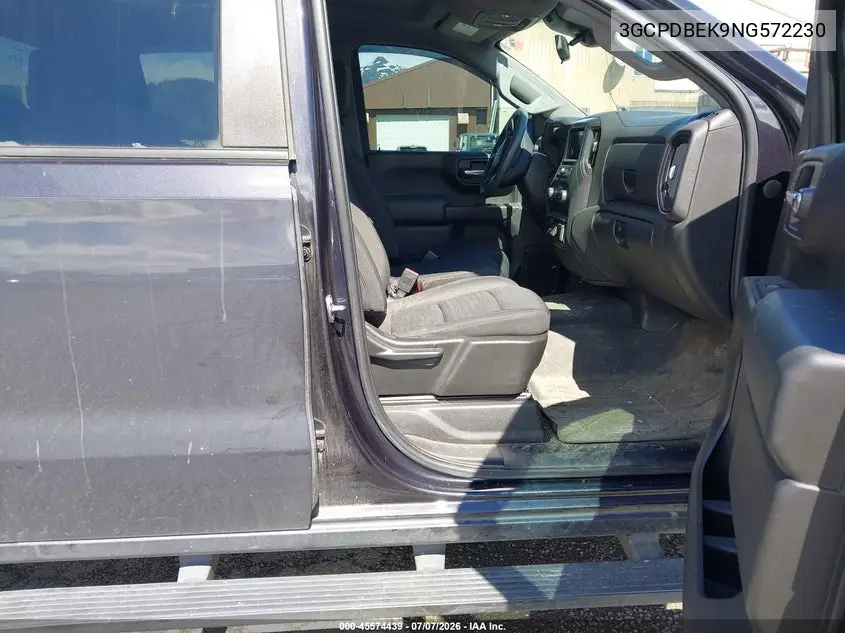 2022 Chevrolet Silverado 1500 4Wd Short Bed Custom VIN: 3GCPDBEK9NG572230 Lot: 45574439