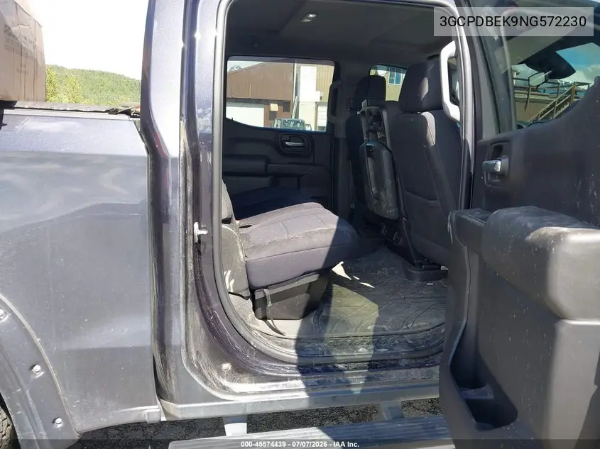 2022 Chevrolet Silverado 1500 4Wd Short Bed Custom VIN: 3GCPDBEK9NG572230 Lot: 45574439