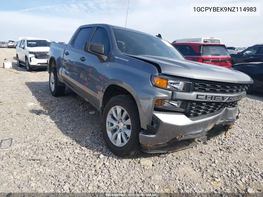 2022 Chevrolet Silverado 1500 Ltd 4Wd Short Bed Custom VIN: 1GCPYBEK9NZ114983 Lot: 45661442