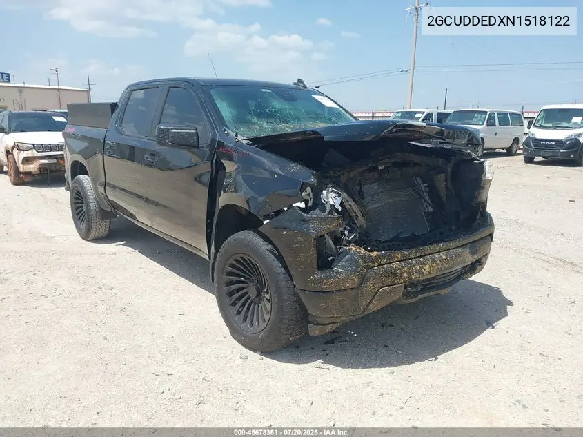 2022 Chevrolet Silverado 1500 4Wd Standard Bed Lt VIN: 2GCUDDEDXN1518122 Lot: 45678361