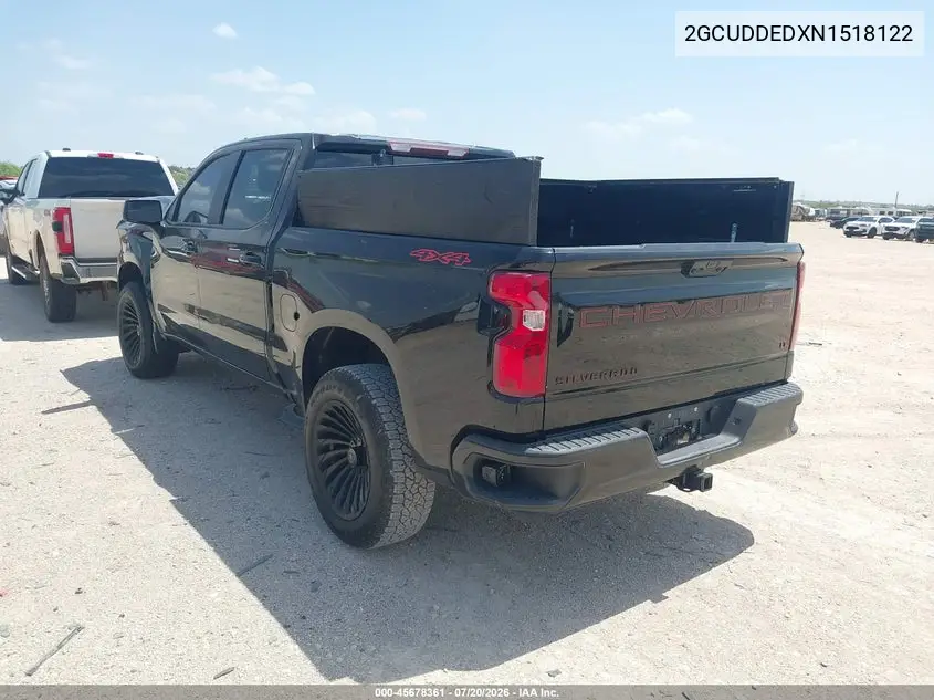 2022 Chevrolet Silverado 1500 4Wd Standard Bed Lt VIN: 2GCUDDEDXN1518122 Lot: 45678361