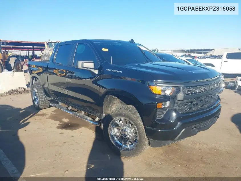 1GCPABEKXPZ316058 2023 Chevrolet Silverado 1500 2Wd Short Bed Custom