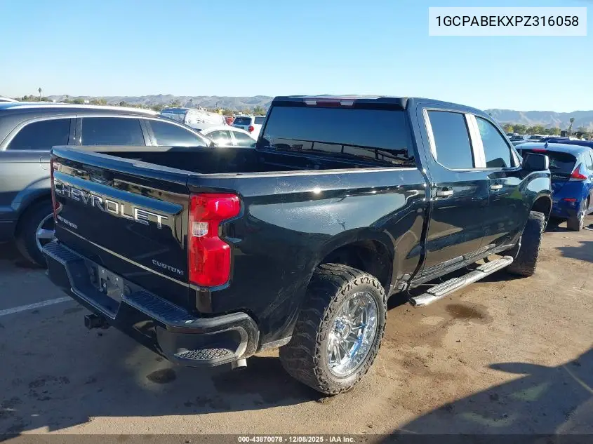 1GCPABEKXPZ316058 2023 Chevrolet Silverado 1500 2Wd Short Bed Custom
