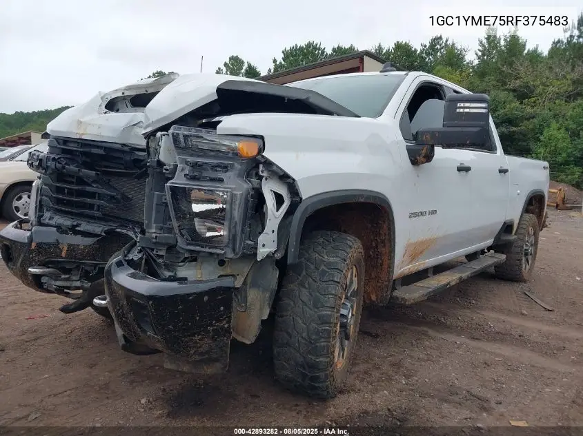 1GC1YME75RF375483 2024 Chevrolet Silverado 2500Hd 4Wd Standard Bed Custom