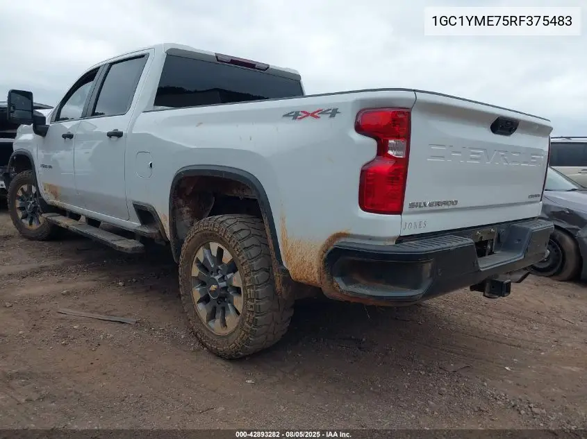 1GC1YME75RF375483 2024 Chevrolet Silverado 2500Hd 4Wd Standard Bed Custom
