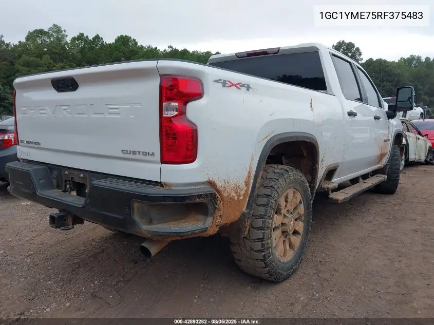 1GC1YME75RF375483 2024 Chevrolet Silverado 2500Hd 4Wd Standard Bed Custom