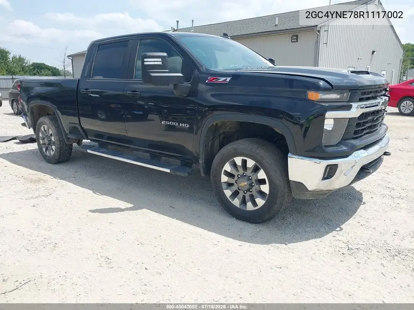 2024 Chevrolet Silverado 2500Hd 4Wd Standard Bed Lt VIN: 2GC4YNE78R1117002 Lot: 45042092