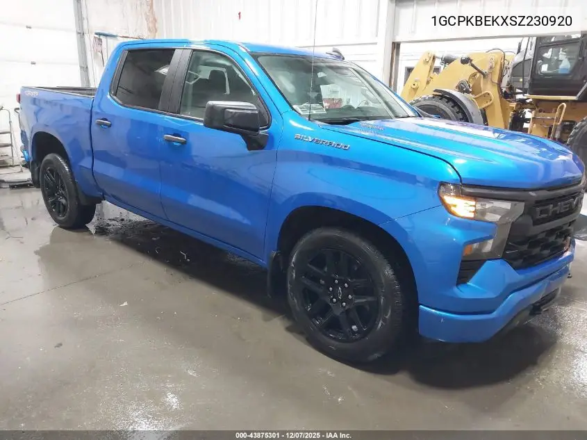 1GCPKBEKXSZ230920 2025 Chevrolet Silverado 1500 4Wd Short Bed Custom