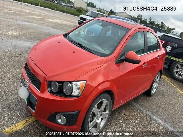 2012 Chevrolet Sonic Lt VIN: 1G1JC5SH4C4125889 Lot: 20267987
