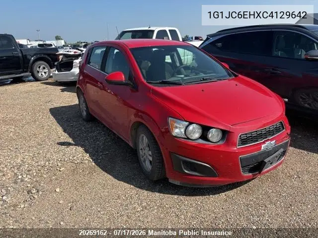 2012 Chevrolet Sonic Lt VIN: 1G1JC6EHXC4129642 Lot: 20269162