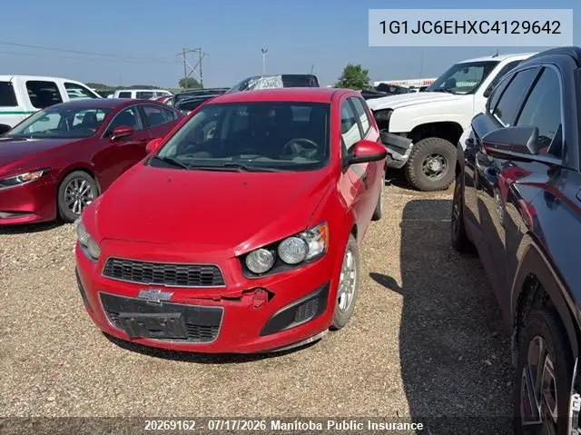 2012 Chevrolet Sonic Lt VIN: 1G1JC6EHXC4129642 Lot: 20269162