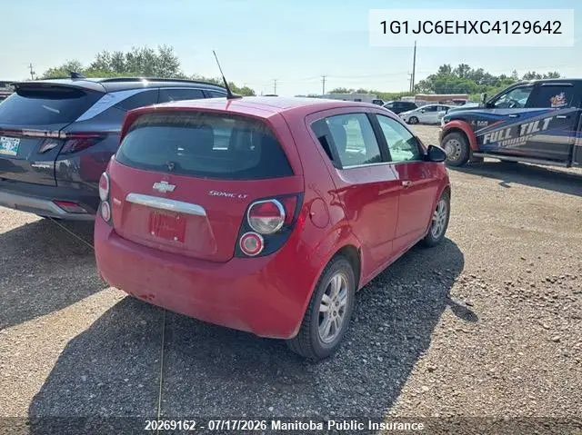 2012 Chevrolet Sonic Lt VIN: 1G1JC6EHXC4129642 Lot: 20269162