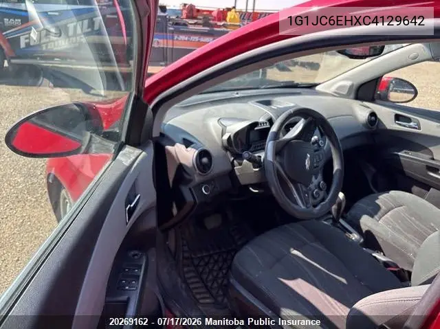 2012 Chevrolet Sonic Lt VIN: 1G1JC6EHXC4129642 Lot: 20269162