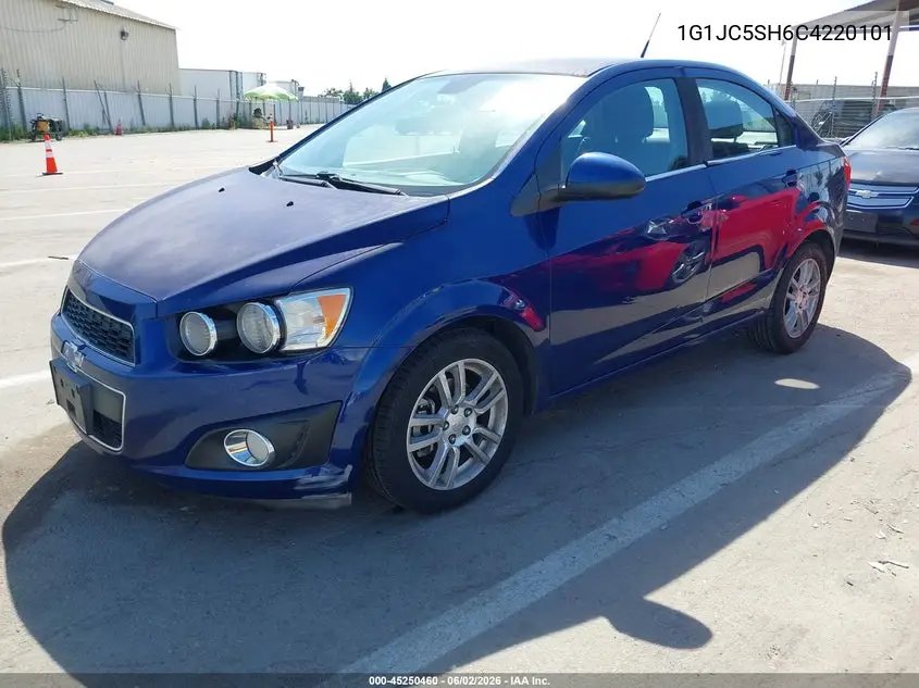 2012 Chevrolet Sonic 2Lt VIN: 1G1JC5SH6C4220101 Lot: 45250460