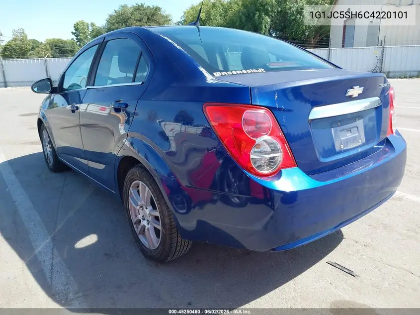 2012 Chevrolet Sonic 2Lt VIN: 1G1JC5SH6C4220101 Lot: 45250460
