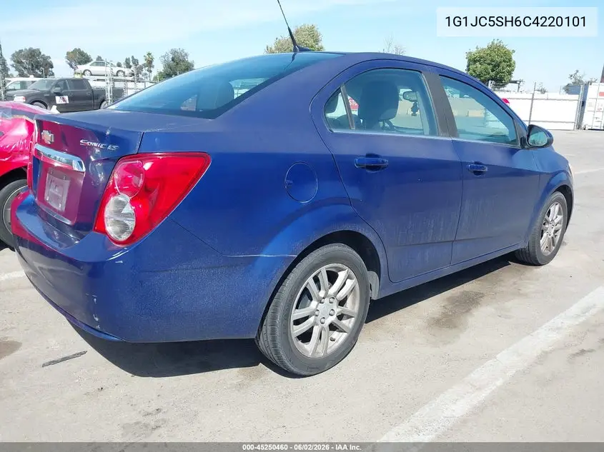2012 Chevrolet Sonic 2Lt VIN: 1G1JC5SH6C4220101 Lot: 45250460