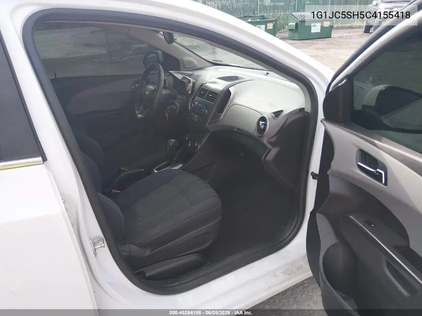 2012 Chevrolet Sonic 2Lt VIN: 1G1JC5SH5C4155418 Lot: 45264188