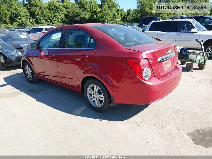 2012 Chevrolet Sonic 2Lt VIN: 1G1JC5SH9C4184548 Lot: 45276016