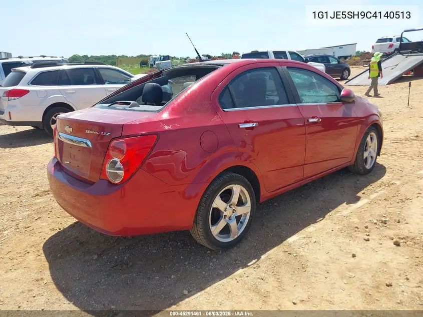2012 Chevrolet Sonic 2Lz VIN: 1G1JE5SH9C4140513 Lot: 45291461