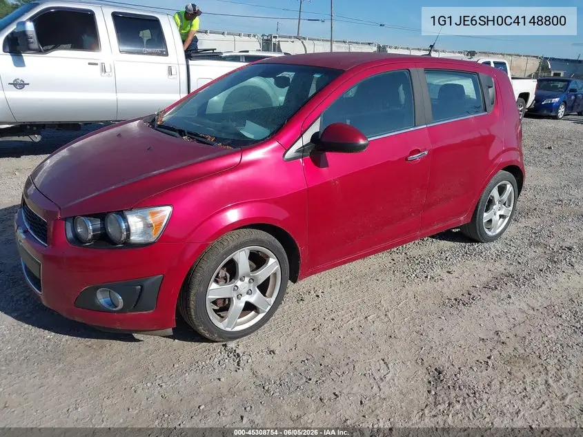 2012 Chevrolet Sonic 2Lz VIN: 1G1JE6SH0C4148800 Lot: 45308754