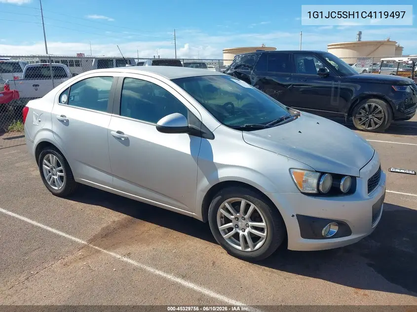2012 Chevrolet Sonic 2Lt VIN: 1G1JC5SH1C4119497 Lot: 45329756