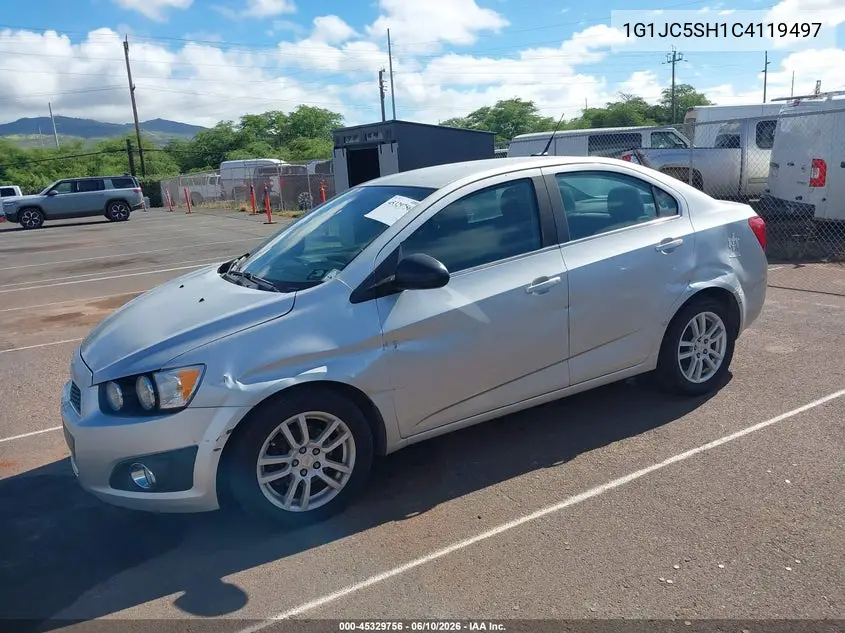 2012 Chevrolet Sonic 2Lt VIN: 1G1JC5SH1C4119497 Lot: 45329756