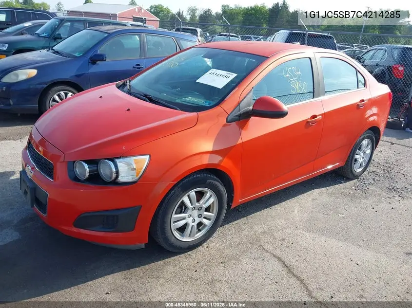 2012 Chevrolet Sonic 2Lt VIN: 1G1JC5SB7C4214285 Lot: 45345950