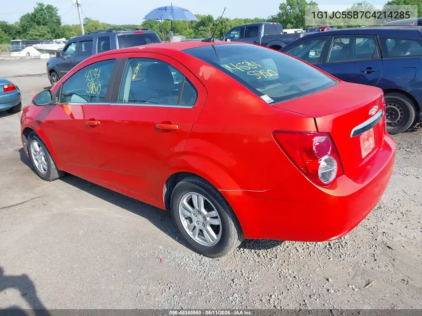 2012 Chevrolet Sonic 2Lt VIN: 1G1JC5SB7C4214285 Lot: 45345950